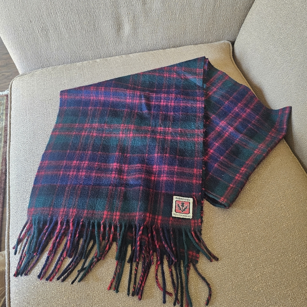 Harrison Tweed Cashmere Scarf Unisex